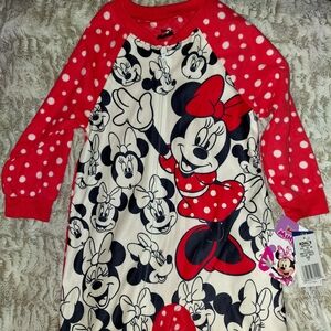 Disney Minnie Mouse Footed PJ'S